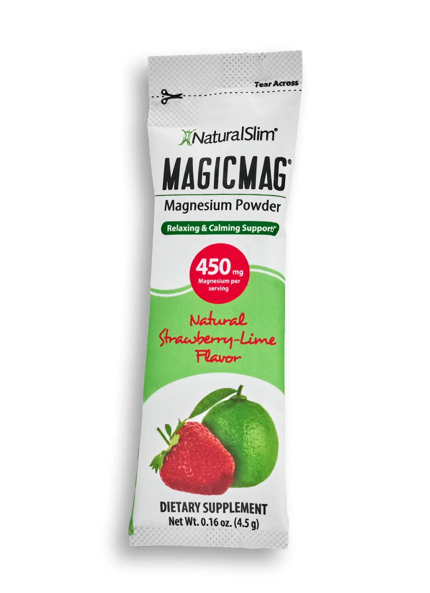 MAGICMAG® Stick Packs | Reisverpakking | Aardbei-Lime | Magnesiumcitraatsupplement
