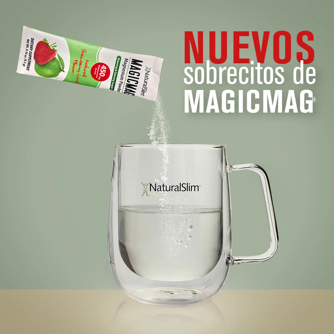 MAGICMAG® Stick Packs | Reisverpakking | Aardbei-Lime | Magnesiumcitraatsupplement