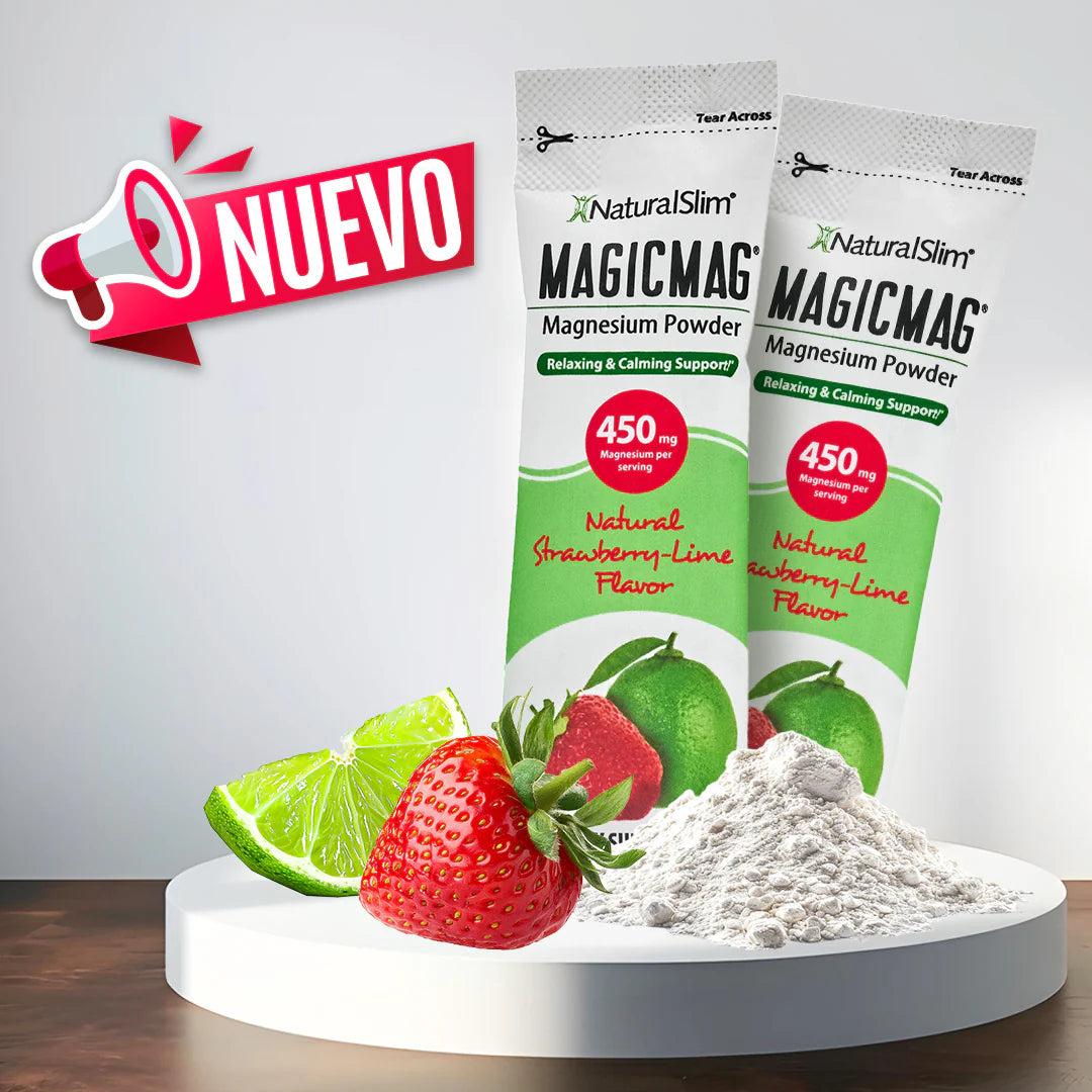 MAGICMAG® Stick Packs | Reisverpakking | Aardbei-Lime | Magnesiumcitraatsupplement