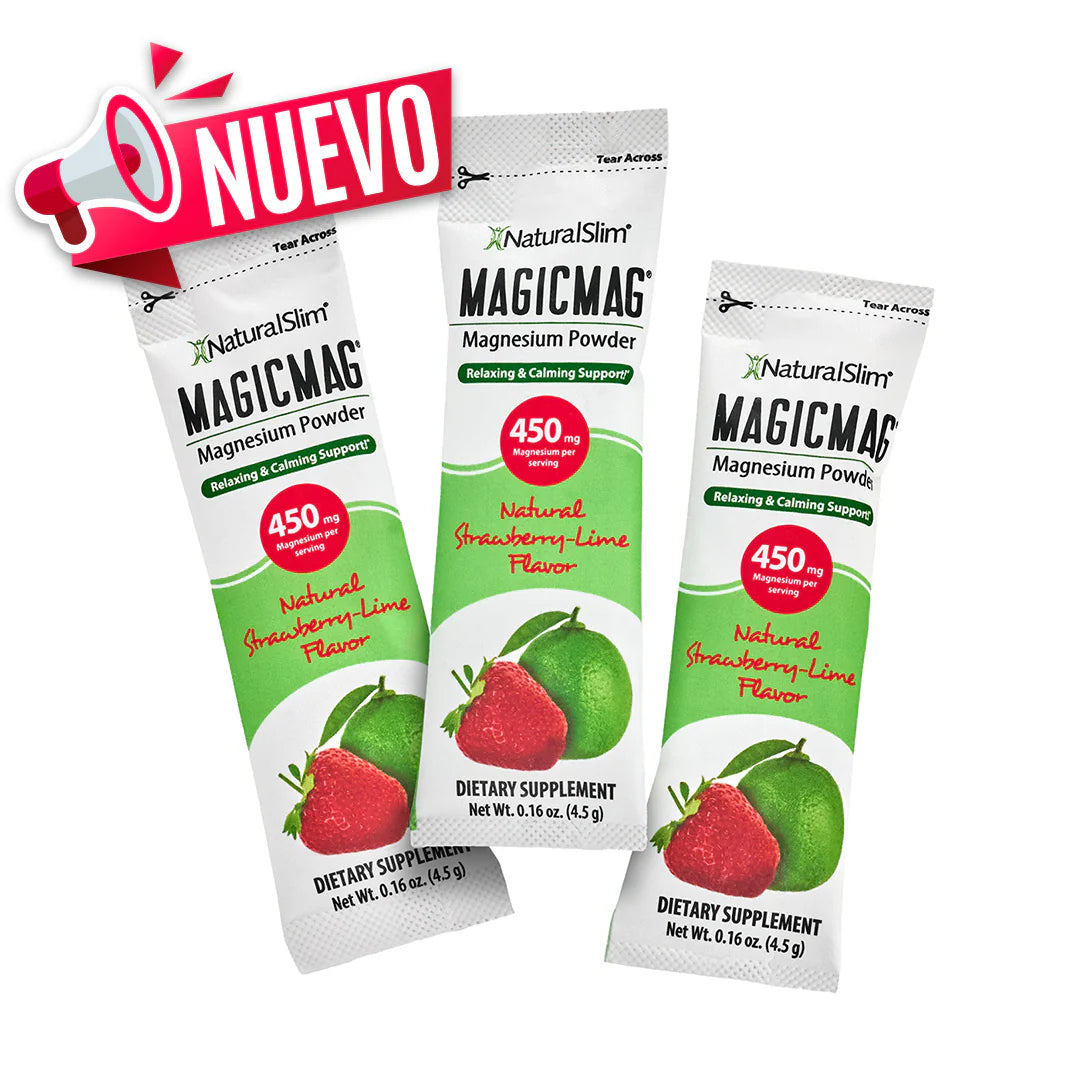 MAGICMAG® Stick Packs | Reisverpakking | Aardbei-Lime | Magnesiumcitraatsupplement