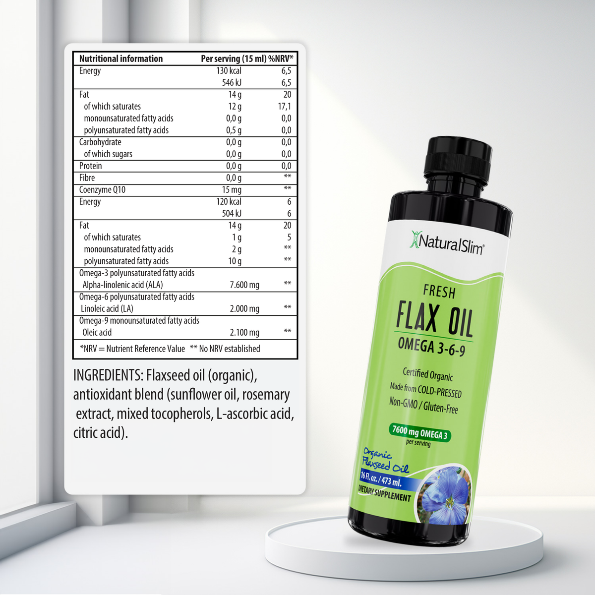 FlaxOil nutritional information [facts]