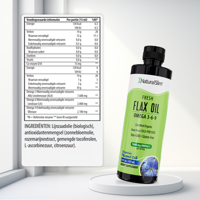 FlaxOil voedingswaarde-informatie