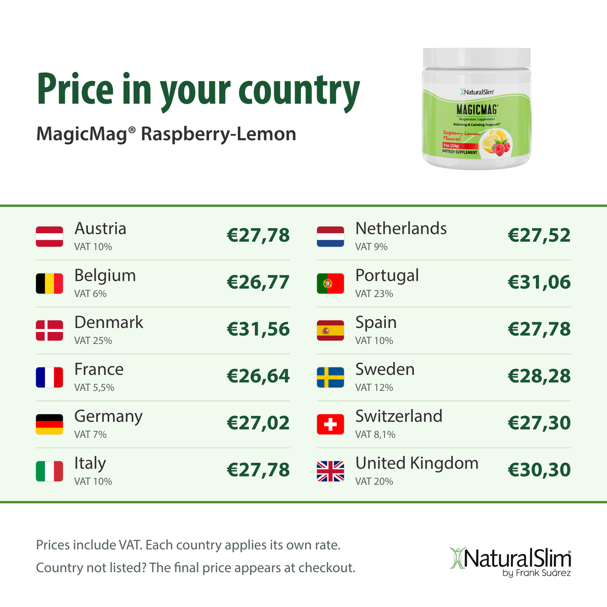 [prices] Price in your country: MagicMag® Raspberry-Lemon